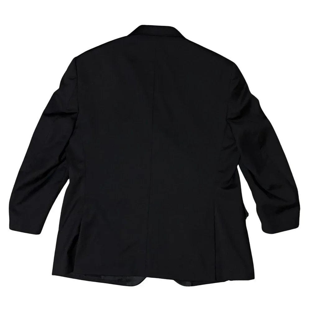 Jos. A. Bank Tuxedo Jacket Mens 46R Black Wool Peak Lapel Single Button Blazer